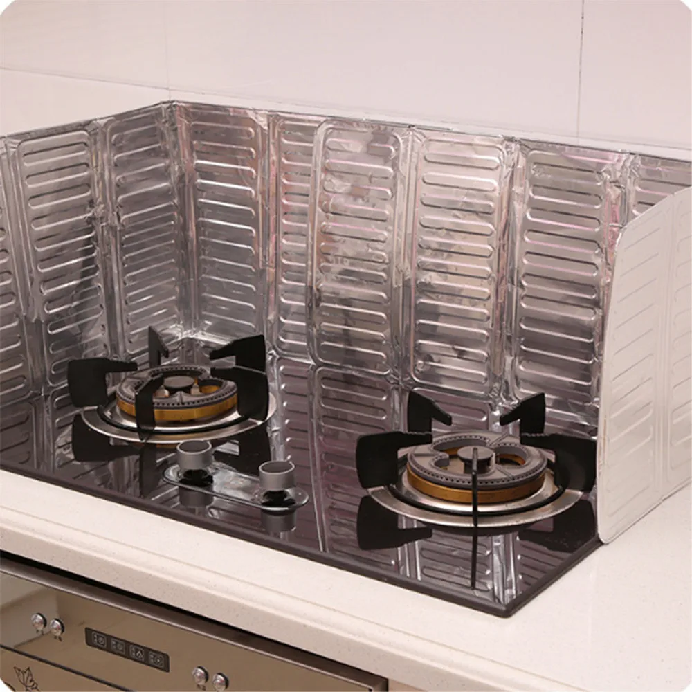 

Kitchen Gadgets Kitchen Cooking Oil Baffle Plate Gas Stove Anti Splatter Shield Guard Oil Divider Splash Proof Baffle Tools