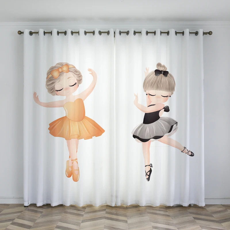 Занавеска для спальни девочки детская комната Розовая Принцесса симпатичная
