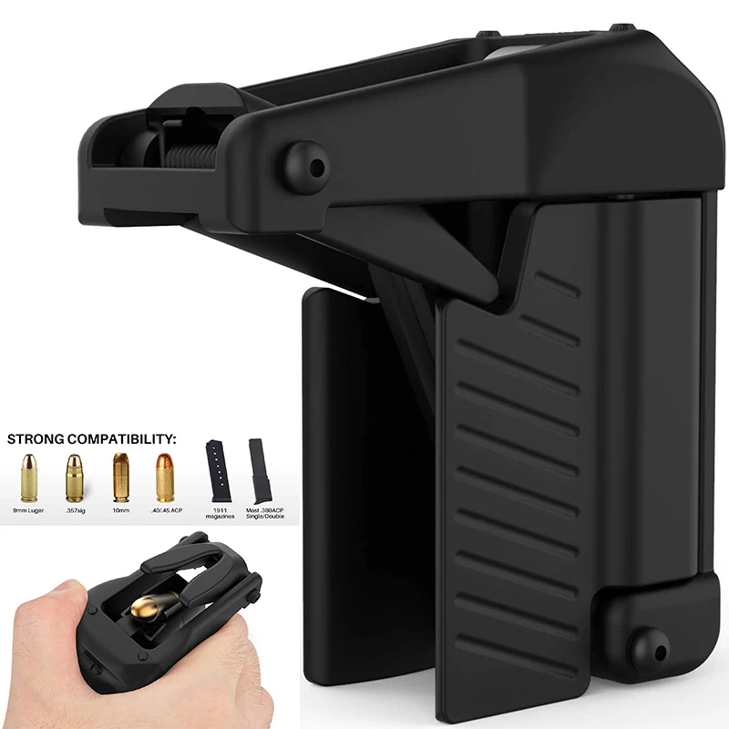 

Tactical Portable Speed Loader Fits 9mm,10mm .357 Sig .40 .45ACP .380ACP Caliber 1911 Magazines Outdoor Accessories