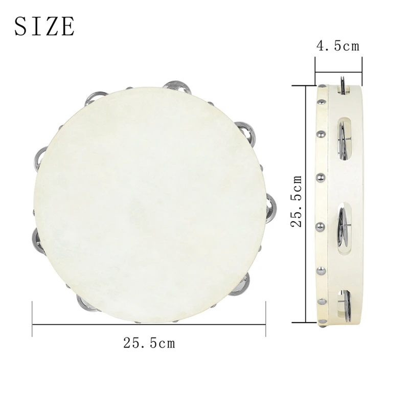 1 шт. 10-дюймовый ручной бубен имитация овчины барабан игрушка для раннего