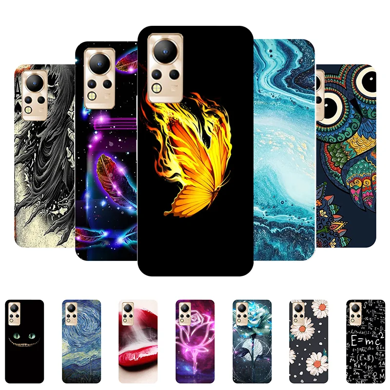 Чехол для Infinix Note 12 Прохладная мода телефона X663D Мягкая силиконовая задняя крышка