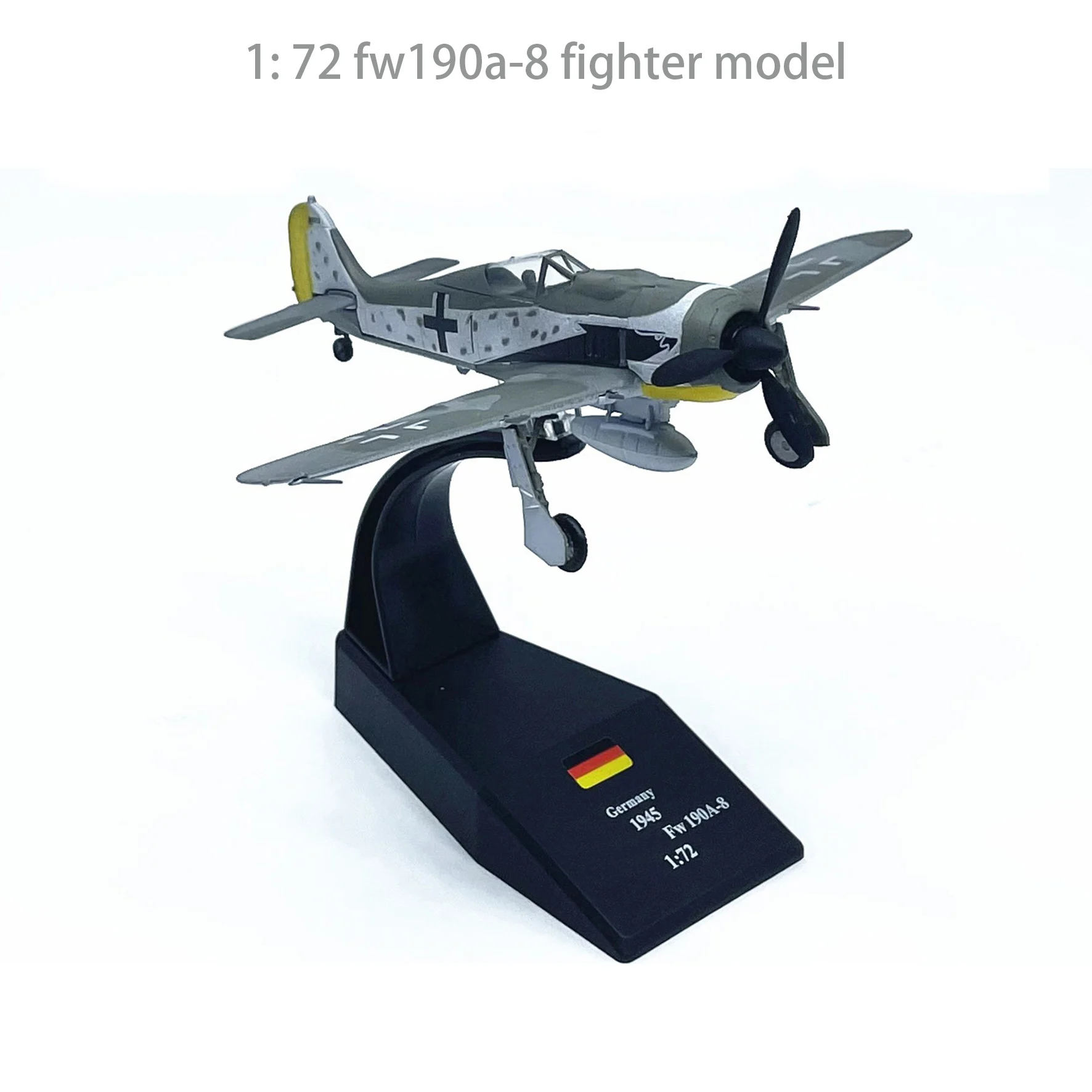 

1: 72 fw190a-8 модель истребителя, полуметаллическая Статическая модель, готовая продукция из искусственных украшений