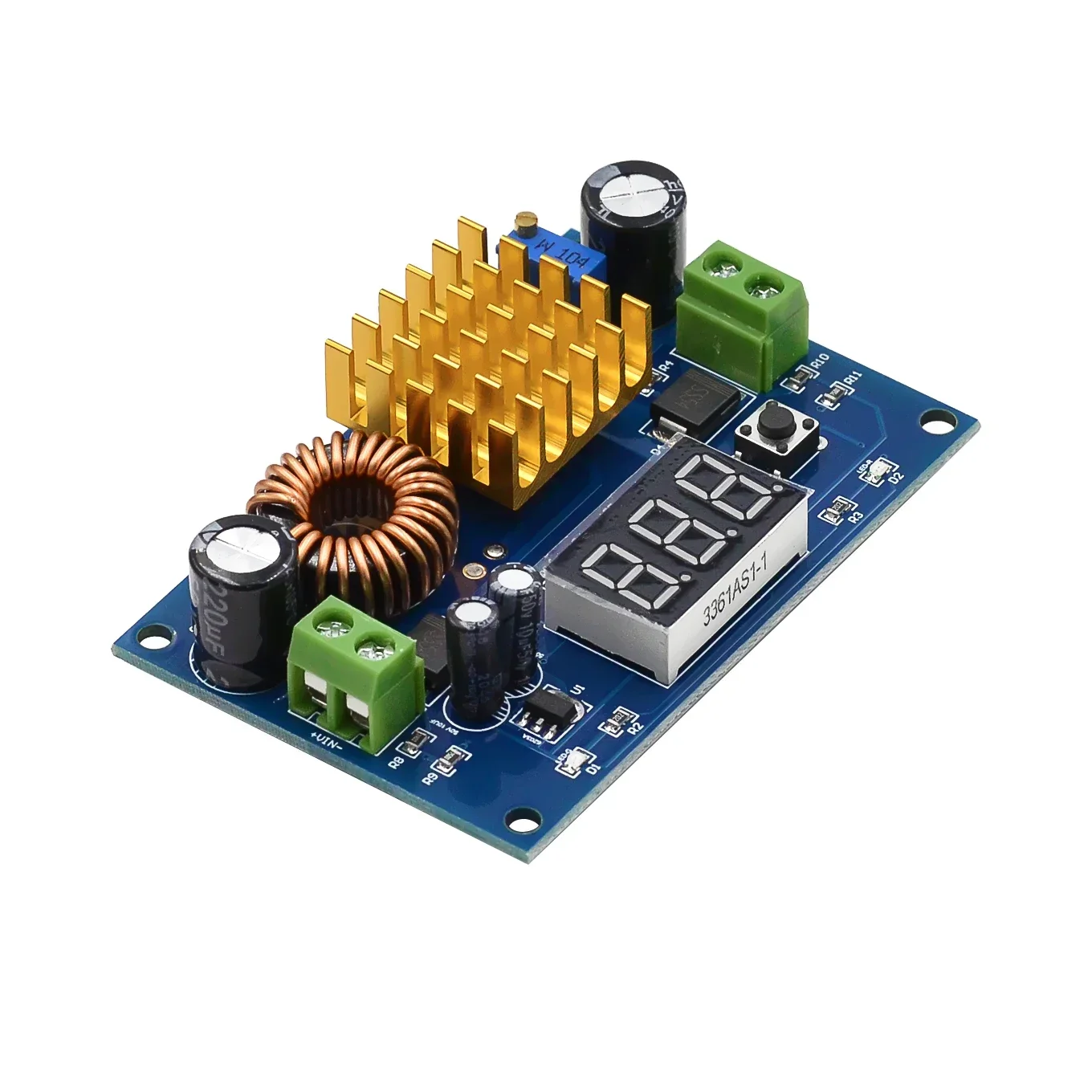 НОВЫЙ XH-M411 DC 3V-35V To 5V-45V Boost Module Цифровой вольтметр DC-DC Step Up Converter Board 5A Регулируемая
