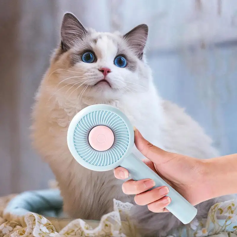 

Pets Grooming Brush Cat Massager Dog Comb For Hair Shedding Remove Knots Tangles For Long Or Short Haired Pets Accessories