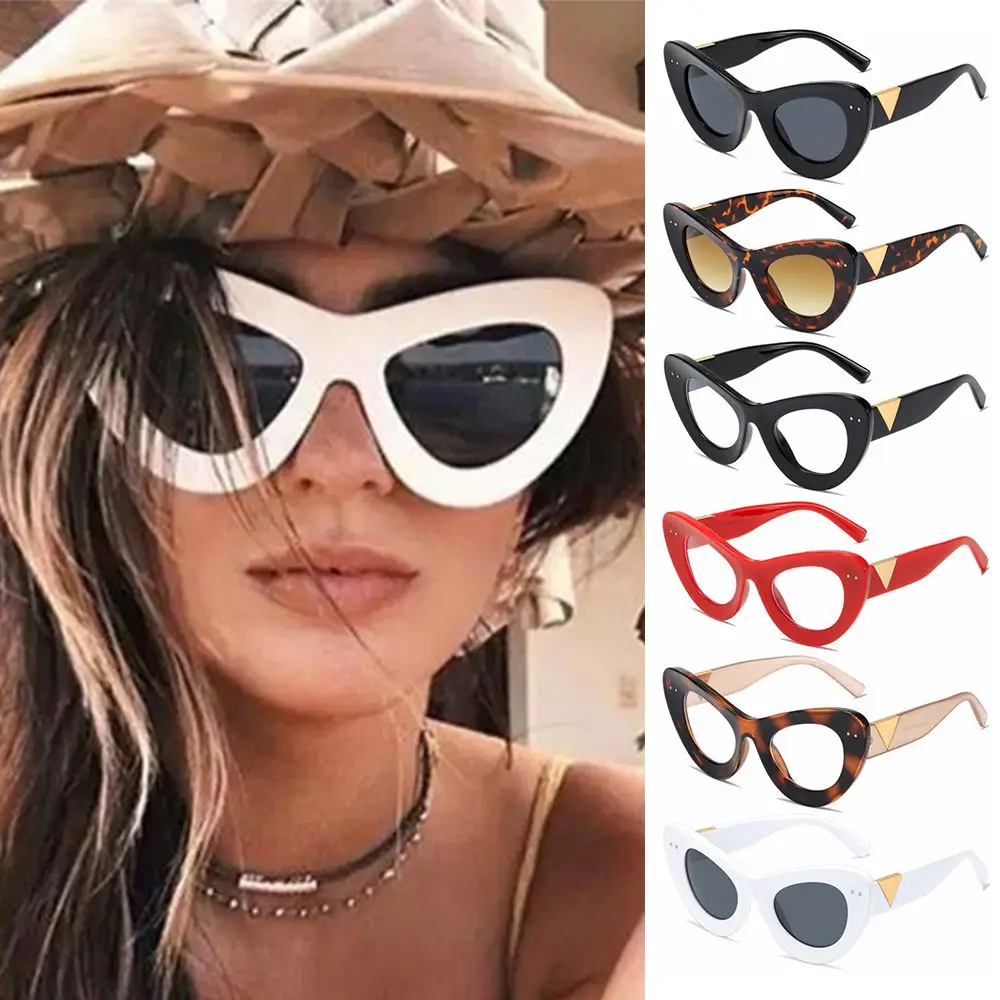 

Retro Brand Designer Beach Glasses Eyewear Women Sunglasses Oversized Sunglasses for Men Cat Eye