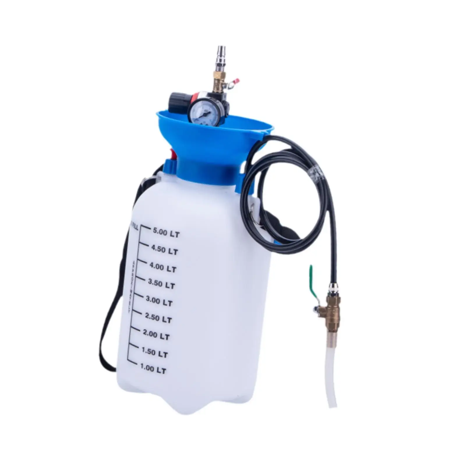 Пневматический трансмиссионный насос жидкости с манометром 5л Наполняющий Atf