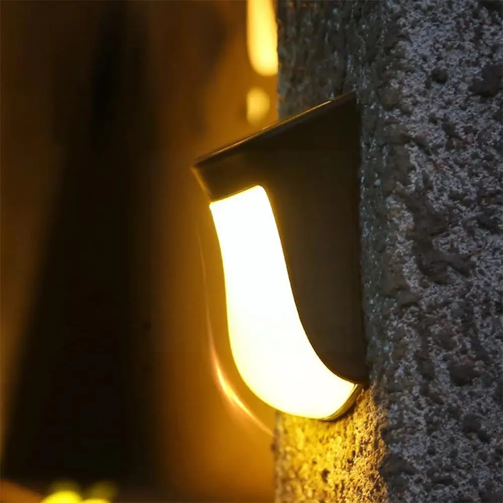 

Уличная Светодиодная лампа на солнечной батарее, водонепроницаемый настенный светильник для газона, ландшафсветильник фонарь на солнечно...