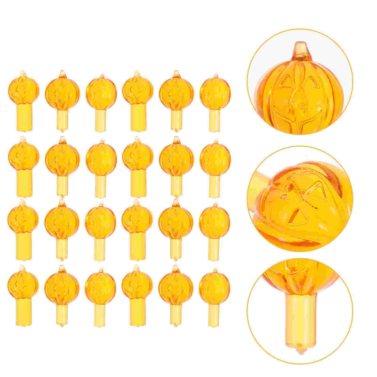 

Tree Bulbs Ceramic Replacement Lights Light Pumpkinholiday Trees Christmasminiature Xmas Accessories Tabletop Decorations Orange