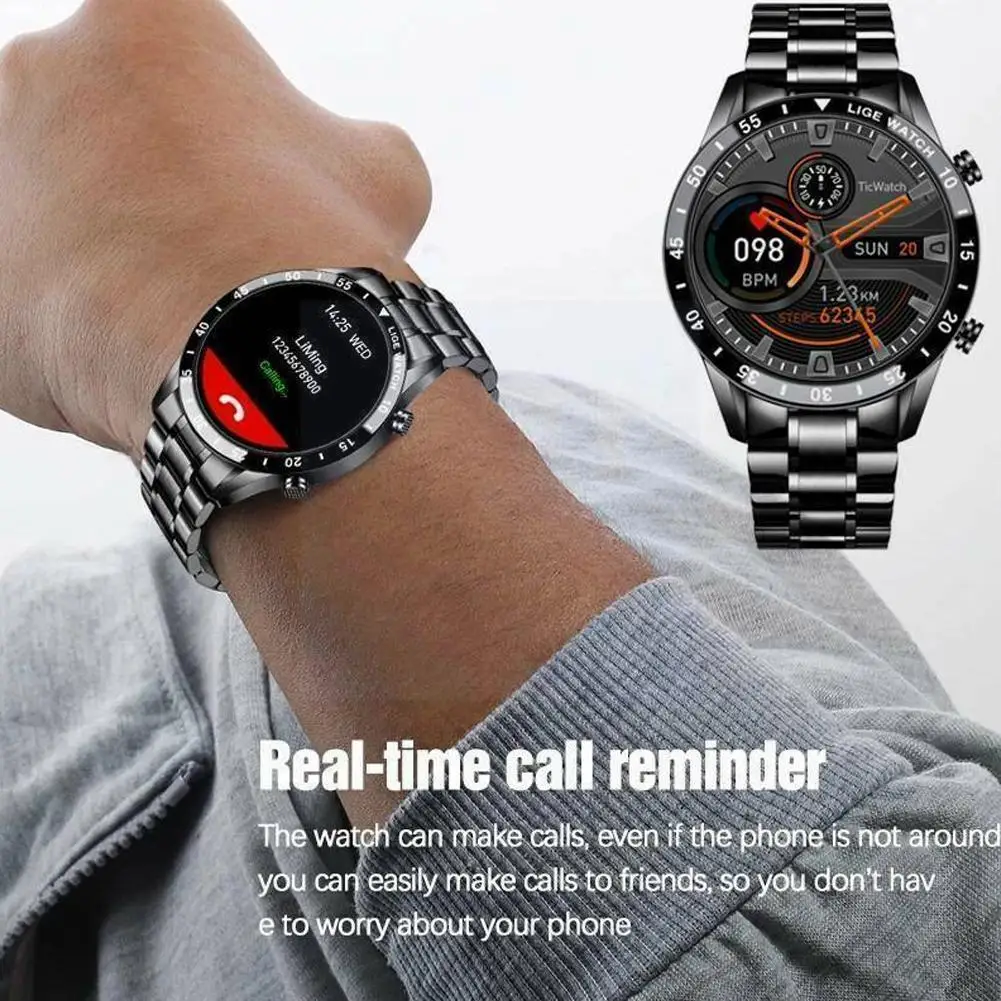 

I9 Bluetooth Calls Watch Voice Chat Fitness Real- Watch 4.4 Heart Compatible Android With Multifunction Rate 8.4 Y7z7