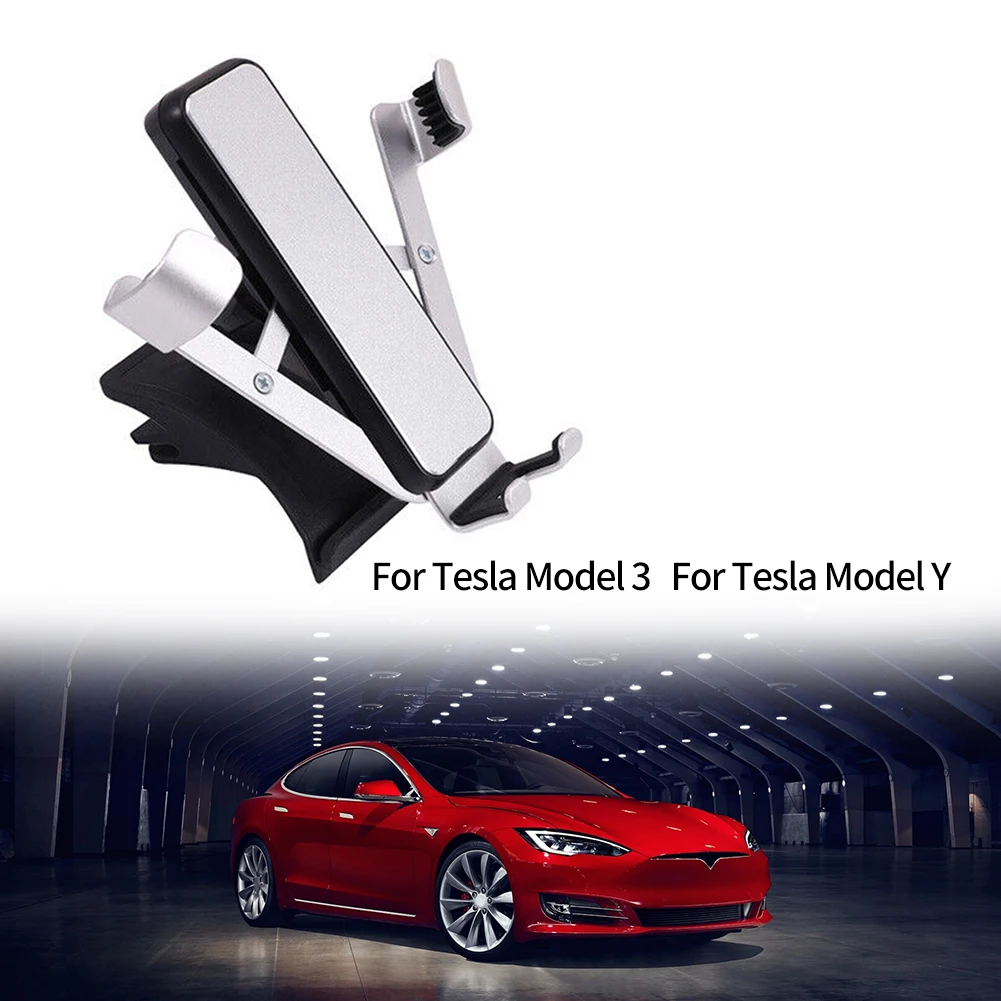 

Car Phone Holder Gravity Mobile Phone Stand 360 Degree For Tesla Model 3/Y Fit 4.7 To 7.2 Inches Phones Interior Accessories
