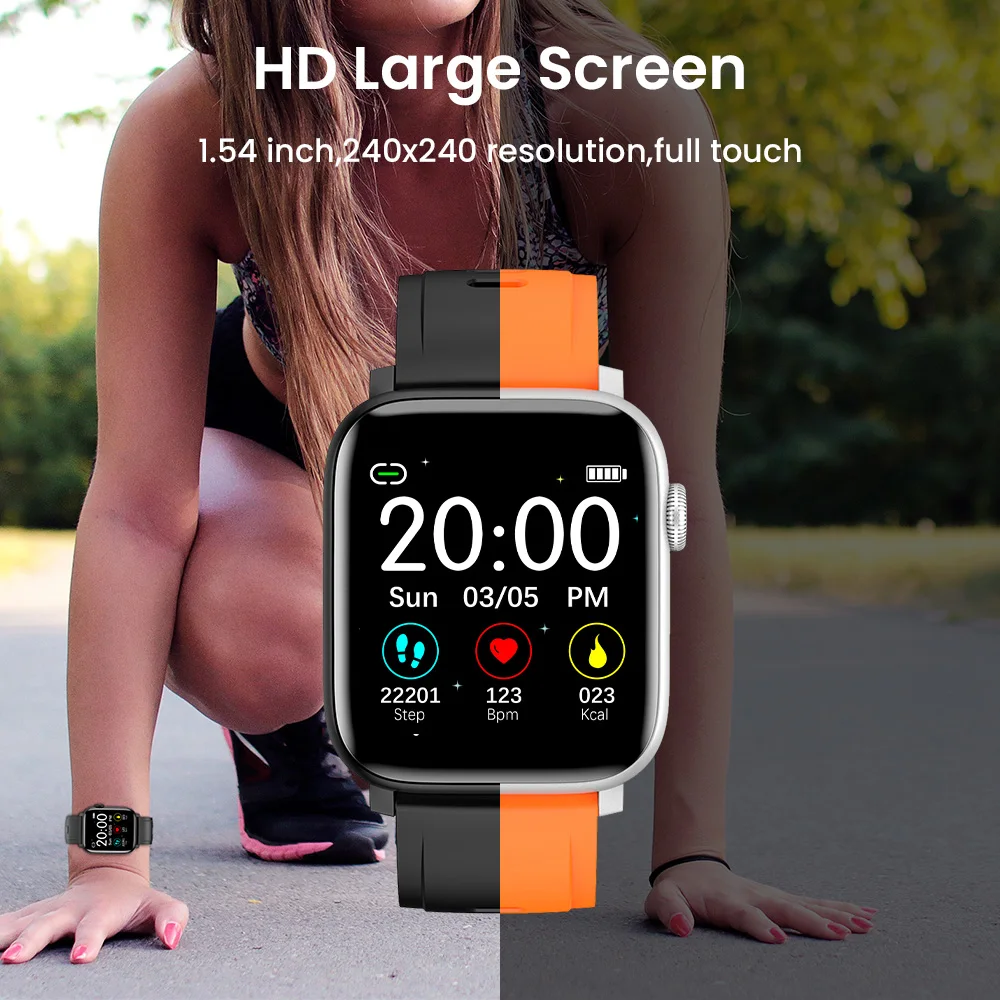 

Смарт-часы с сенсорным циферблатом, водостойкие, IP68, для Iphone, Xiaomi, Huawei, Android