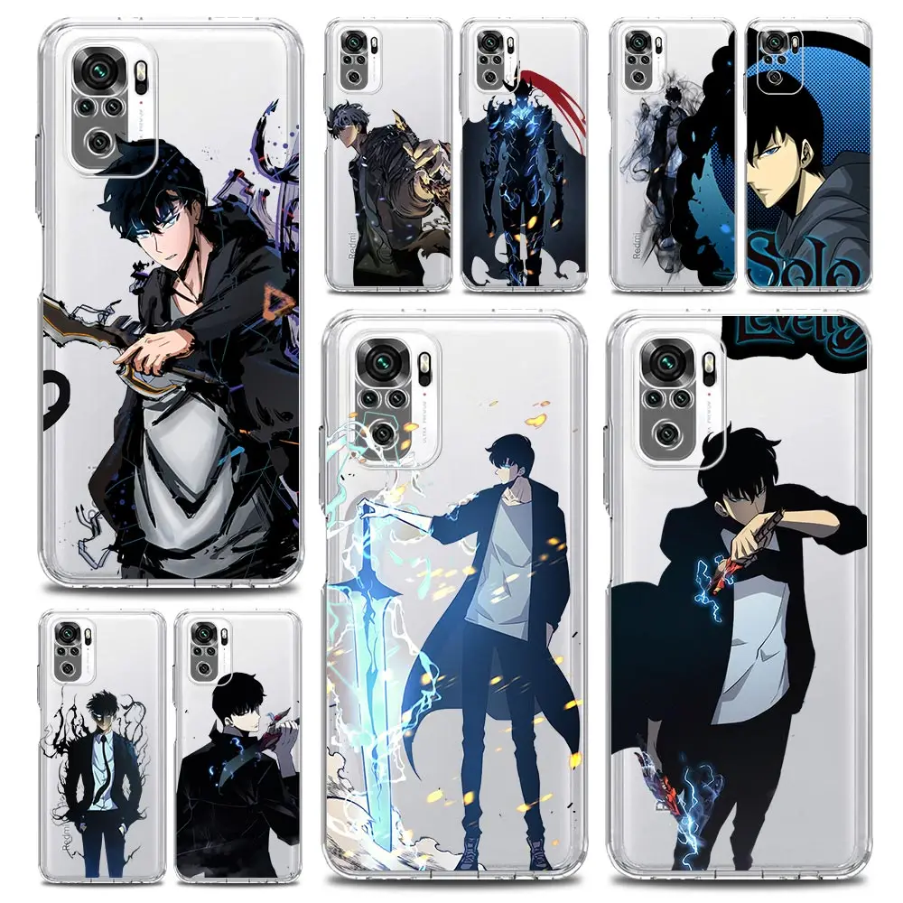 

Comics solo leveling cool Phone Case For Xiaomi Redmi Note 9S 9 8 10 11 Pro 7 8T 9C 9A 8A K40 Pro Soft TPU Silicone Back Cover