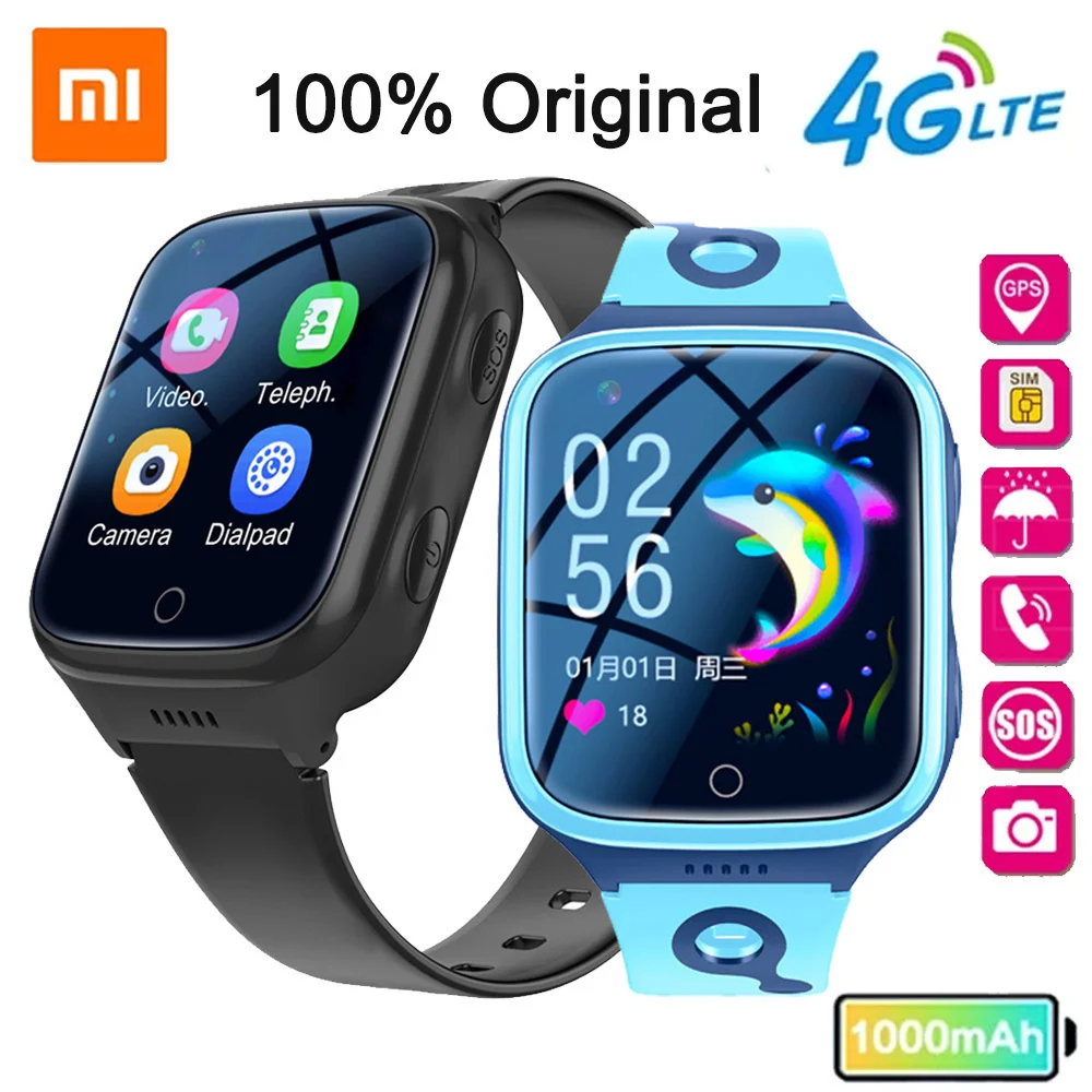 

Original 4G Kids Smart Watch Children GPS Track Video Call Camera SOS Watch Waterproof Monitor Location LBS Tracker Smartwatch