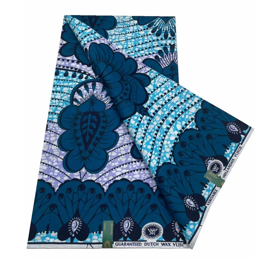 

Настоящий голландский супер-Вт Гарантированная супер настоящая восковая ткань с принтом голландское Африканское платье 100% хлопок восковая ткань ткани VLS7044