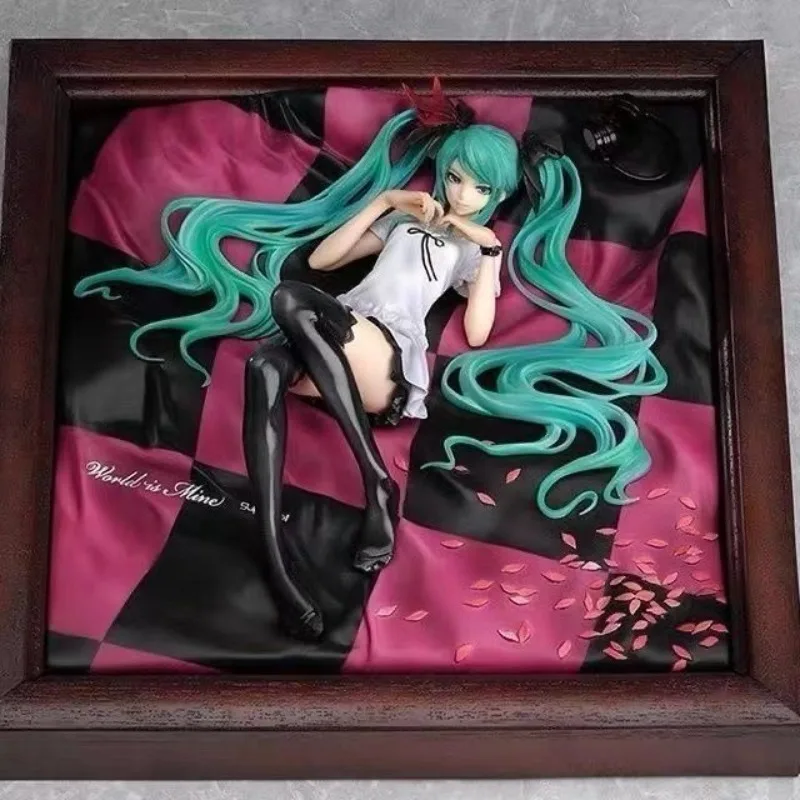 

Пижама Hatsune с изображением Мику из аниме «это мой двойного мира», королевской высотости, принцессы, черная шелковая коричневая фоторамка, модель