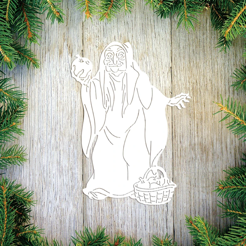 Ведьма старая женщина металлические Вырубные штампы Злодеи королева вырубки для