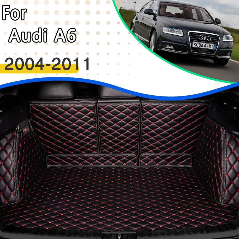 

Car Trunk Mat For Audi A6 C6 4F 2004~2011 Interior Trunk Window Pads Interior Decorat Waterproof Protective Pad Car Accessories