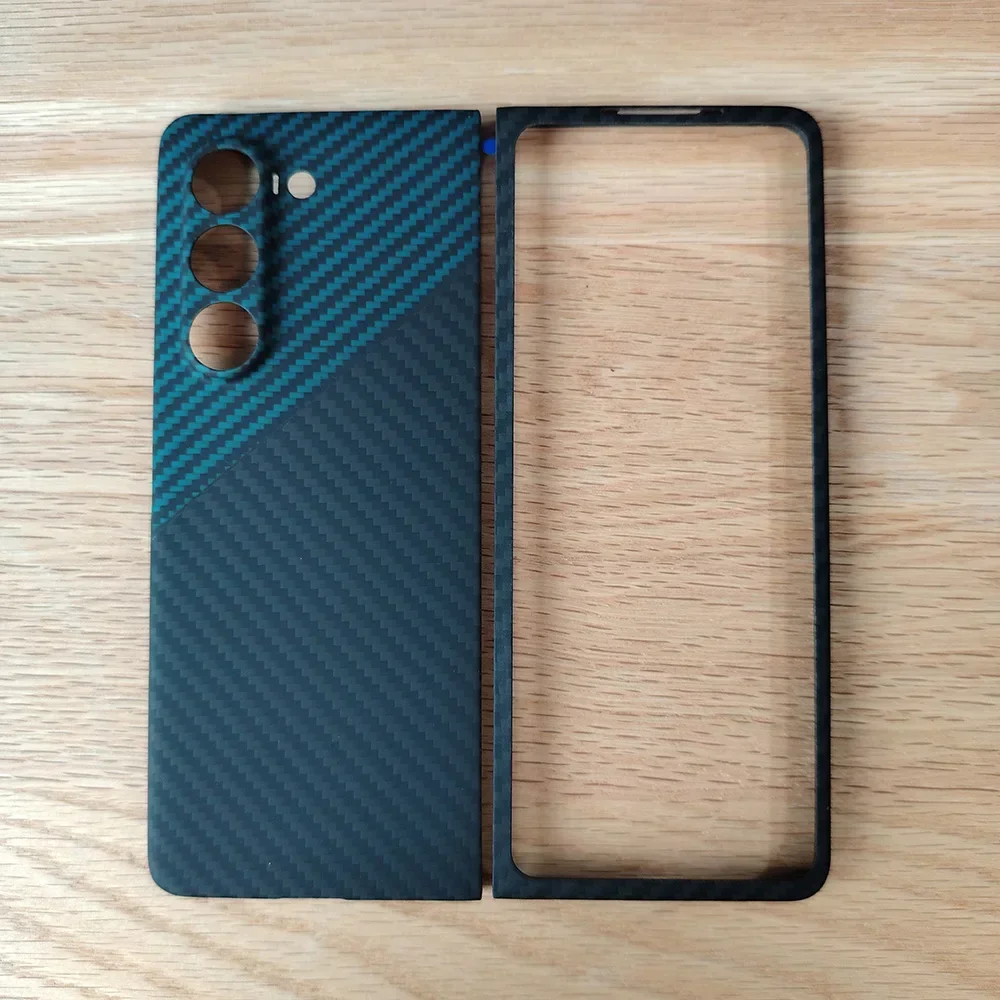 Чехол для телефона SAMSUNG Galaxy Z Fold5 fold5 fold 5 кевларовый черный чехол из настоящего