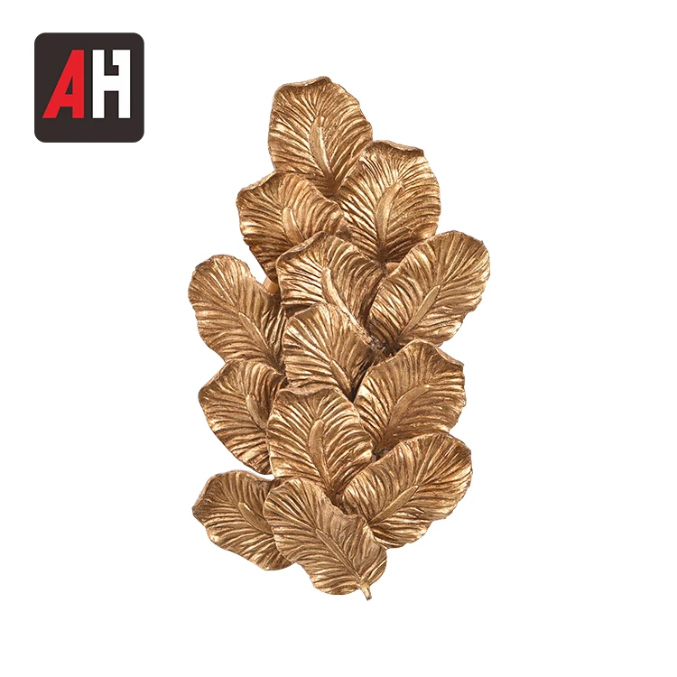 

interior house lighting wall decor leaf shaped copper wall light