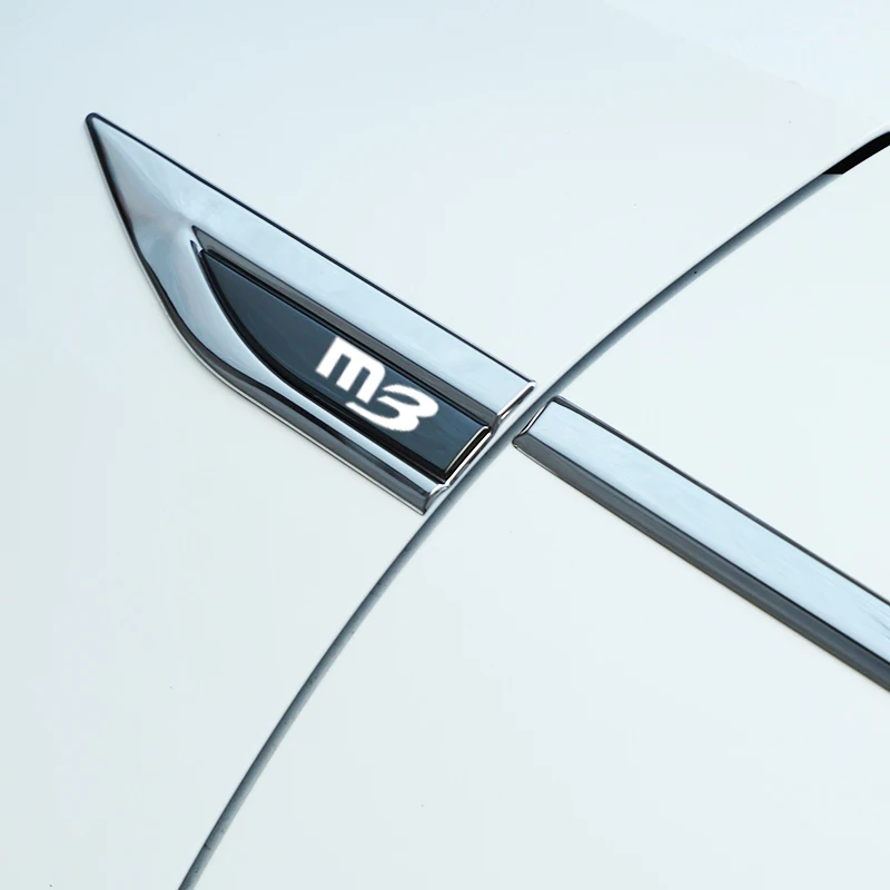 

2 шт./набор, декоративные наклейки на крыло автомобиля Mazda M3
