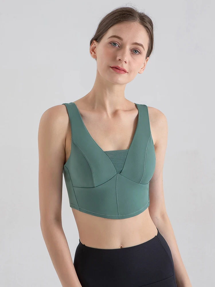 

Спортивный бюстгальтер, красивый бюстгальтер на спине, сексуальный жилет для тренажерного зала, бюстгальтер для йоги, укороченный ударопро...