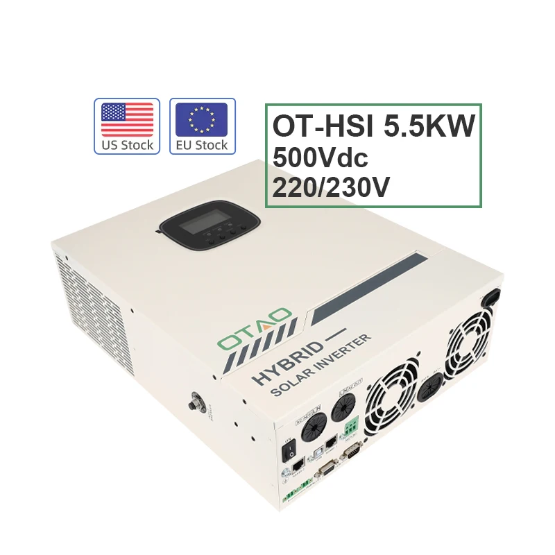 

US Europe Warehouse Hybrid Solar Inverter 5.5kw 48V Parallel Invertor Hibrid Onduleur Hybride Pure Sine Wave Inversores Solares