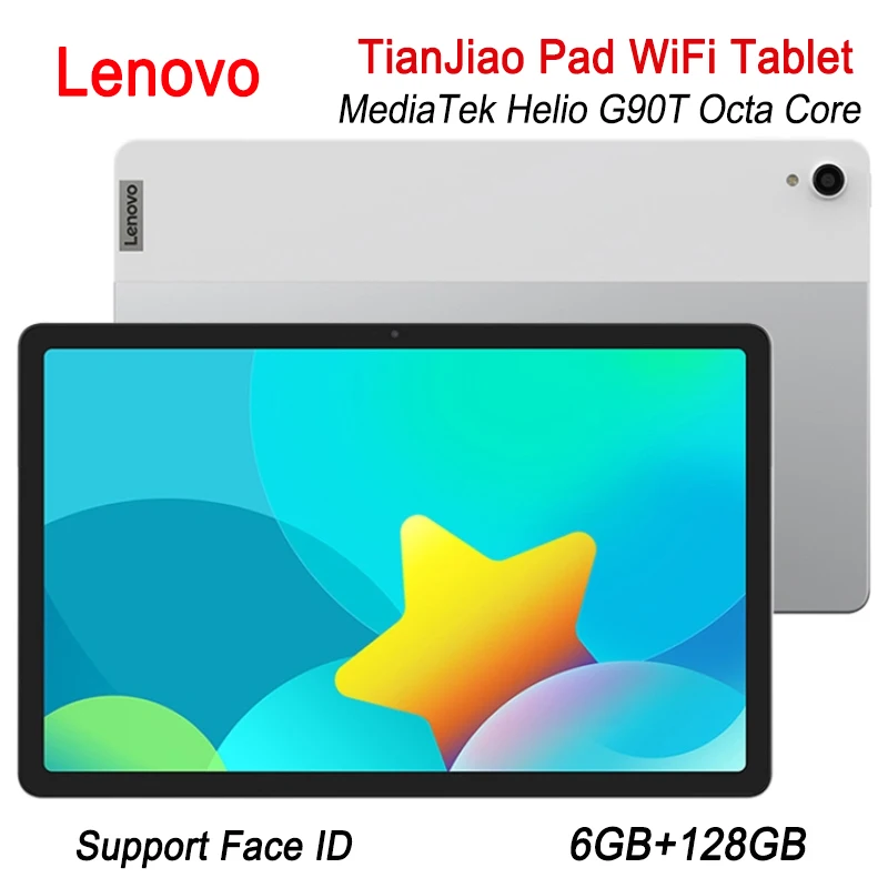 Original Lenovo TianJiao Pad 11 inch TB-J616F WIFI Tablet 6GB RAM 128GB ROM Android 11 MediaTek Helio G90T Octa Core Face ID