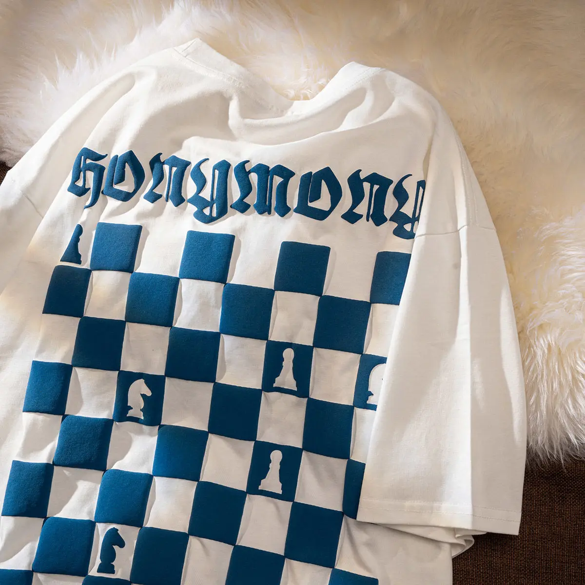 

European and American retro summer cotton short-sleeved street trend hip-hop oversized T-shirt female Y2K Harajuku couple tops