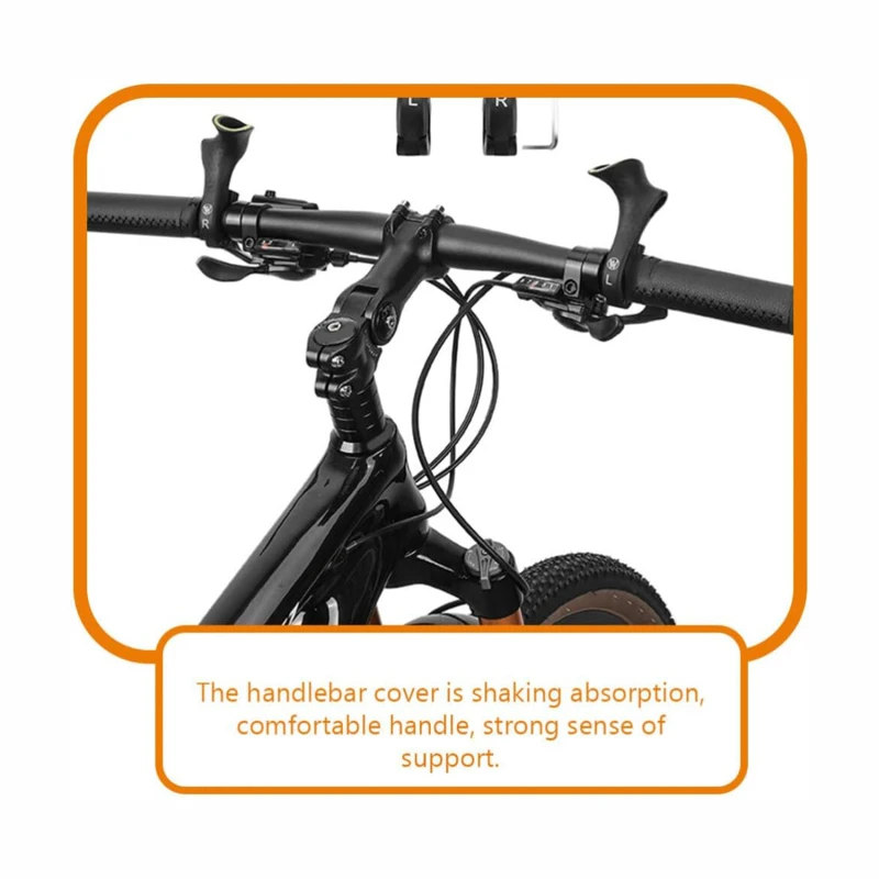 Велосипедные легкие тиски Флуоресцентные Ручки для горного велосипеда