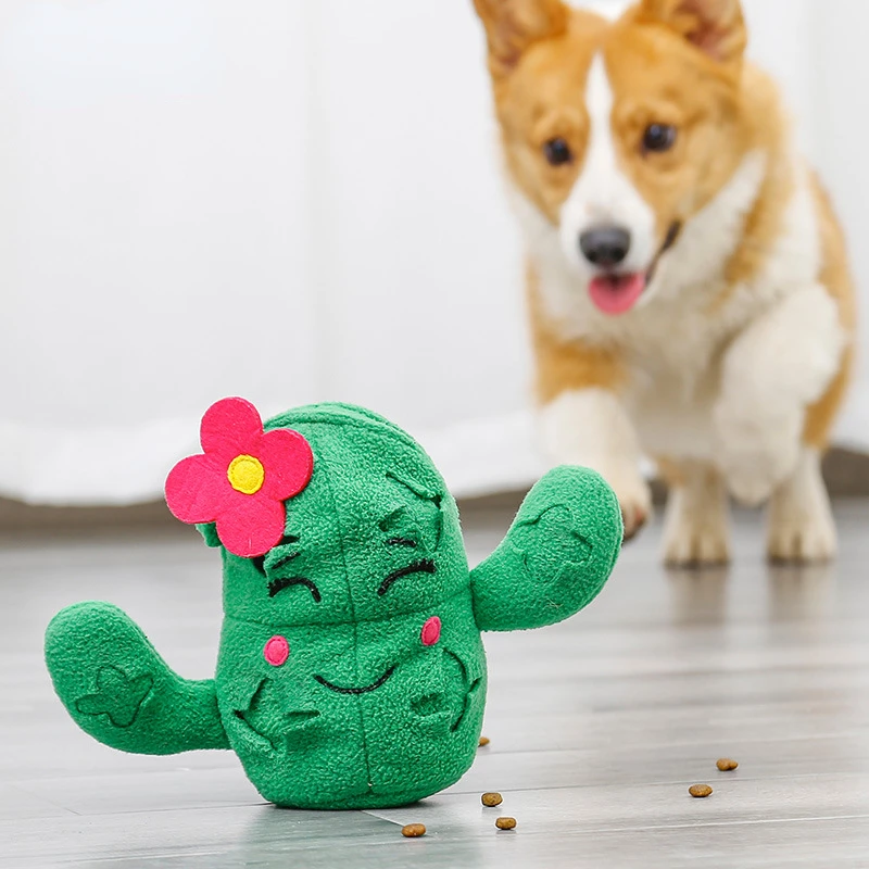 

3-in-1 Cactus Set Pineapple Food Leakage Training Pet Toys Consume Physical Strength Relieving Stuffy Decompression Pet Supplies