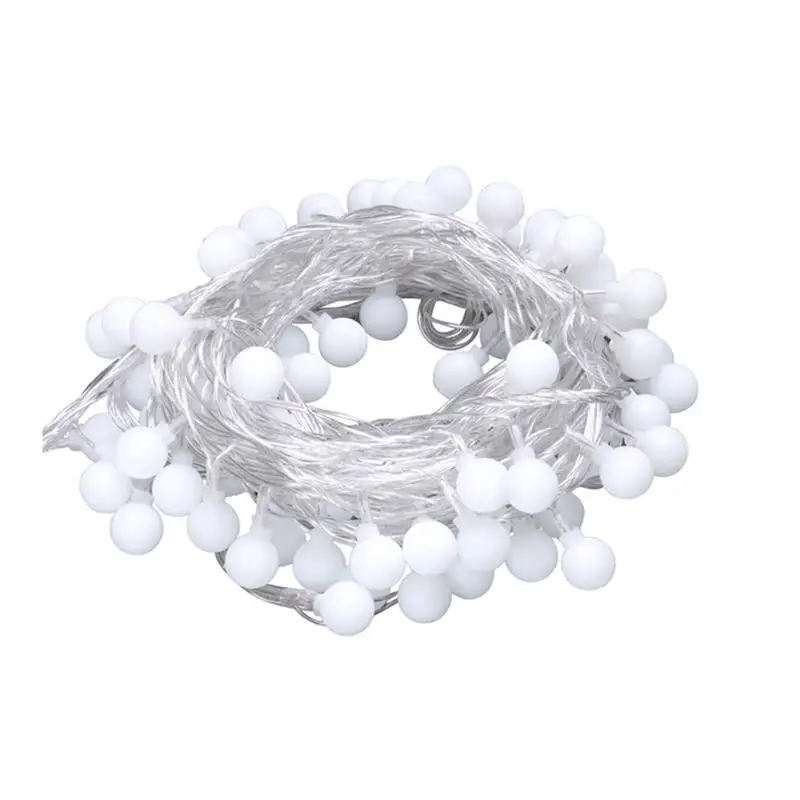 

LED Globe String Lights 10M Led Ball Fairy Starry Light for Garden Party Christmas Decoration with EU Plug (Warm White)