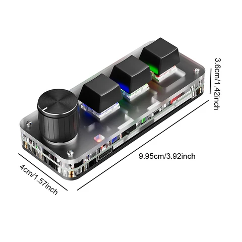 Мини-механическая Bluetooth-клавиатура 3 клавиши