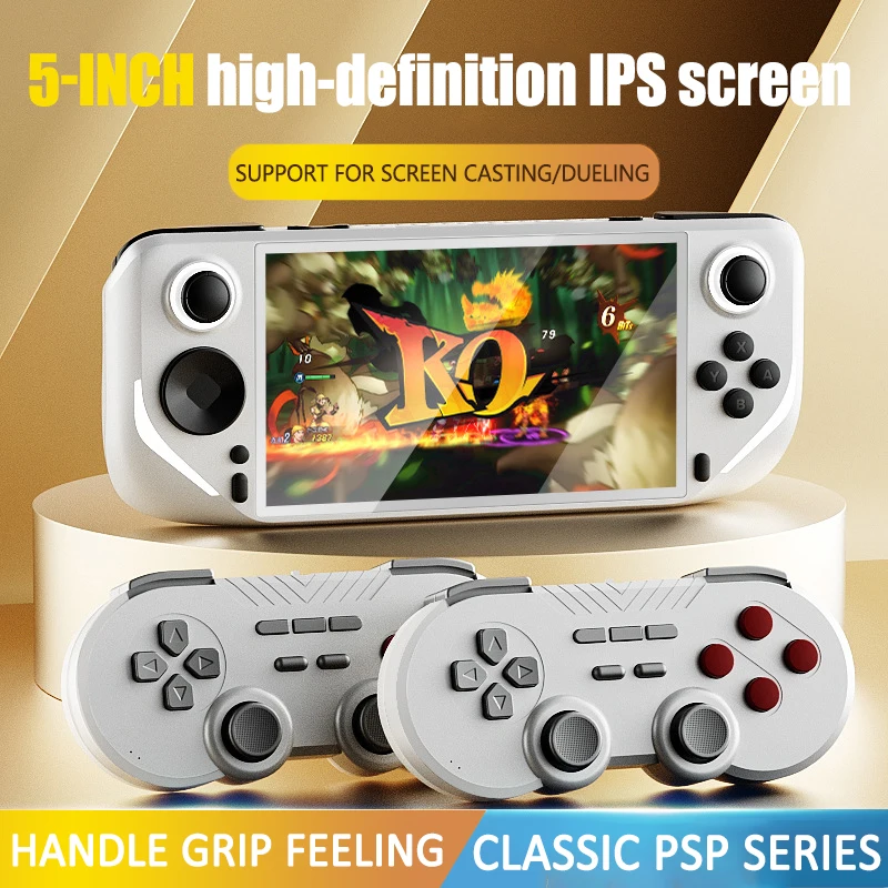 

New Pre-Sale E6 Handheld Game Console 5-Inch Ips Full Screen 60hz High Brush Screen Esports Game Console Psp Android System N64