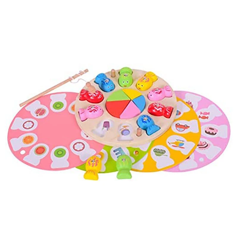 

Magnetic Fishing Game For Kids Toddler Wooden Toys Fish Board Games Indoor Carnival Party Memory Games Birthday Toys