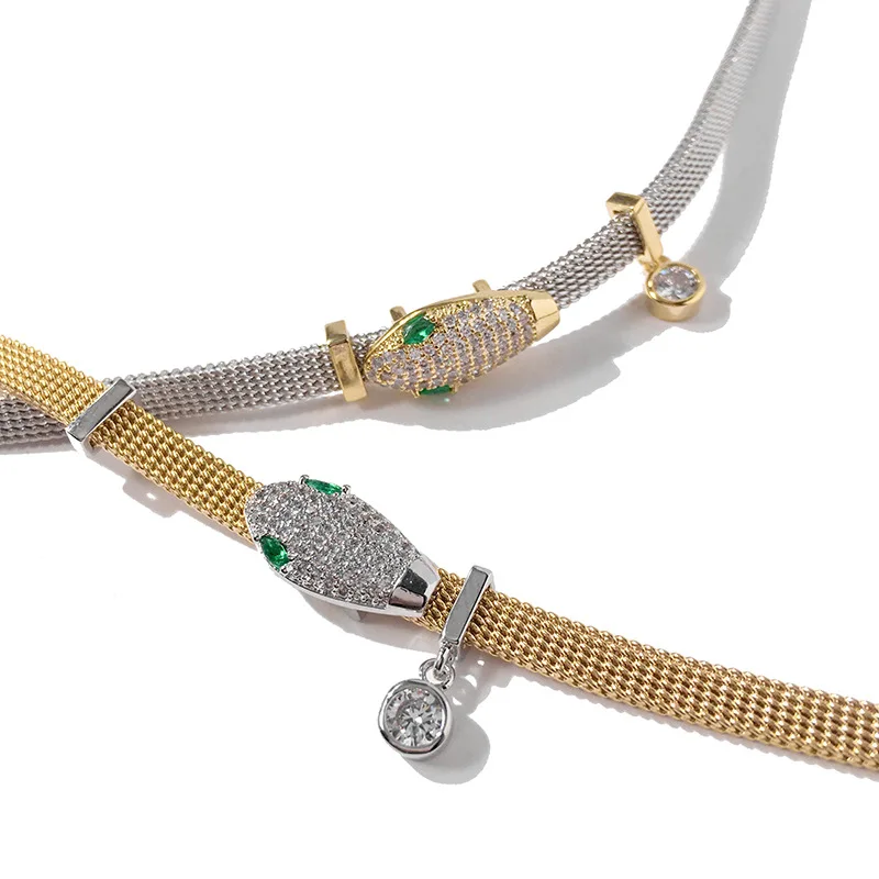 

Snake Head Bracelets Luxury Bracelets for Women Watch Chain Bracelet Imitation Gold Women Bracelets Fashion Jewelry Man Bracelet