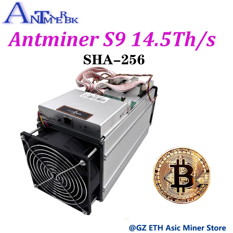 AntMiner S9 14 5 T Bitmain Asic BTC BCH Майнер лучше чем Antminer S11 S15 T15 T9 WhatsMiner M3 |