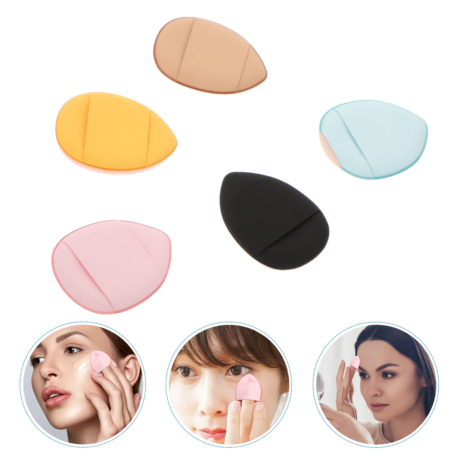 

Puff Makeup Powder Sponge Cushion Foundation Air Puffs Mini Tools Face Finger Soft Ultraegg Wedge Blending Beauty Dusting