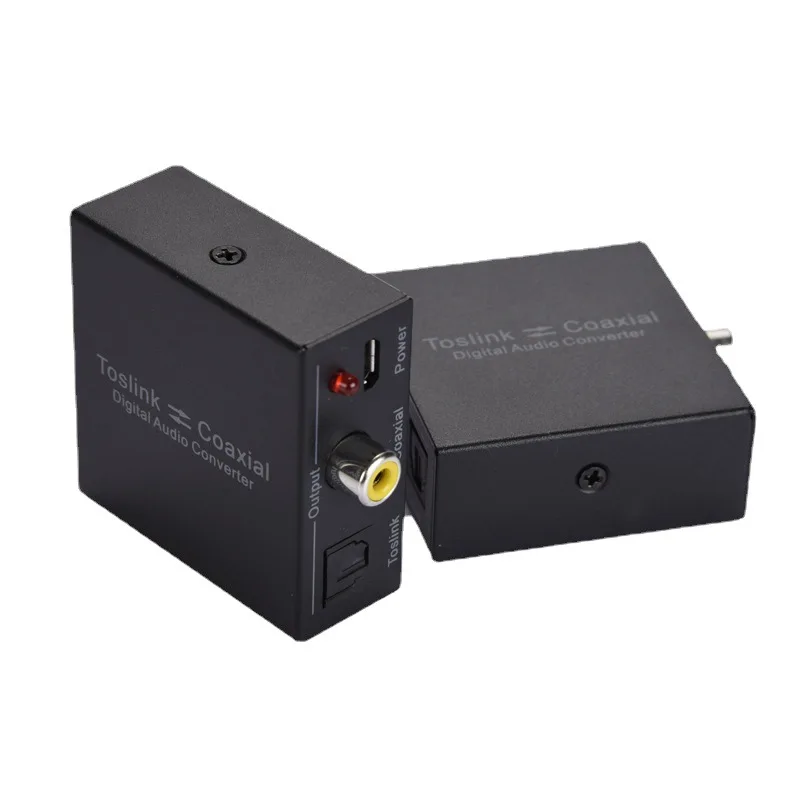 

Digital 2-way Audio Converter Is Coaxial/Toslink Audio Converter Coaxial RCA Audio Adapter Fiber Coaxial Interconverter Analog