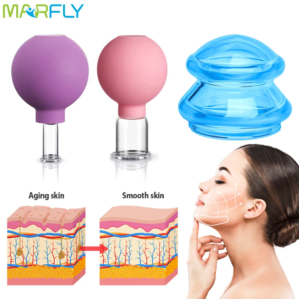 

Cheap Massage Body Cups Chinese Vacuum Cupping Therapy Anti Cellulite Suction Cups Massager Face Sucker Facial Skin Lifting Tool