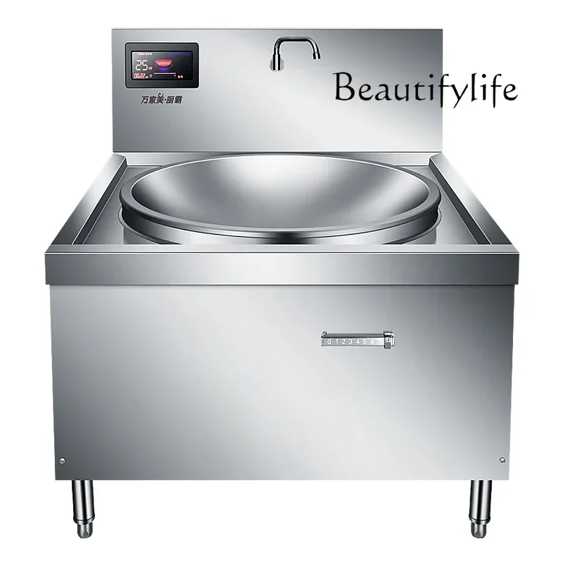 Коммерческая индукционная плита 20 кВт большая кастрюля для приготовления пищи в