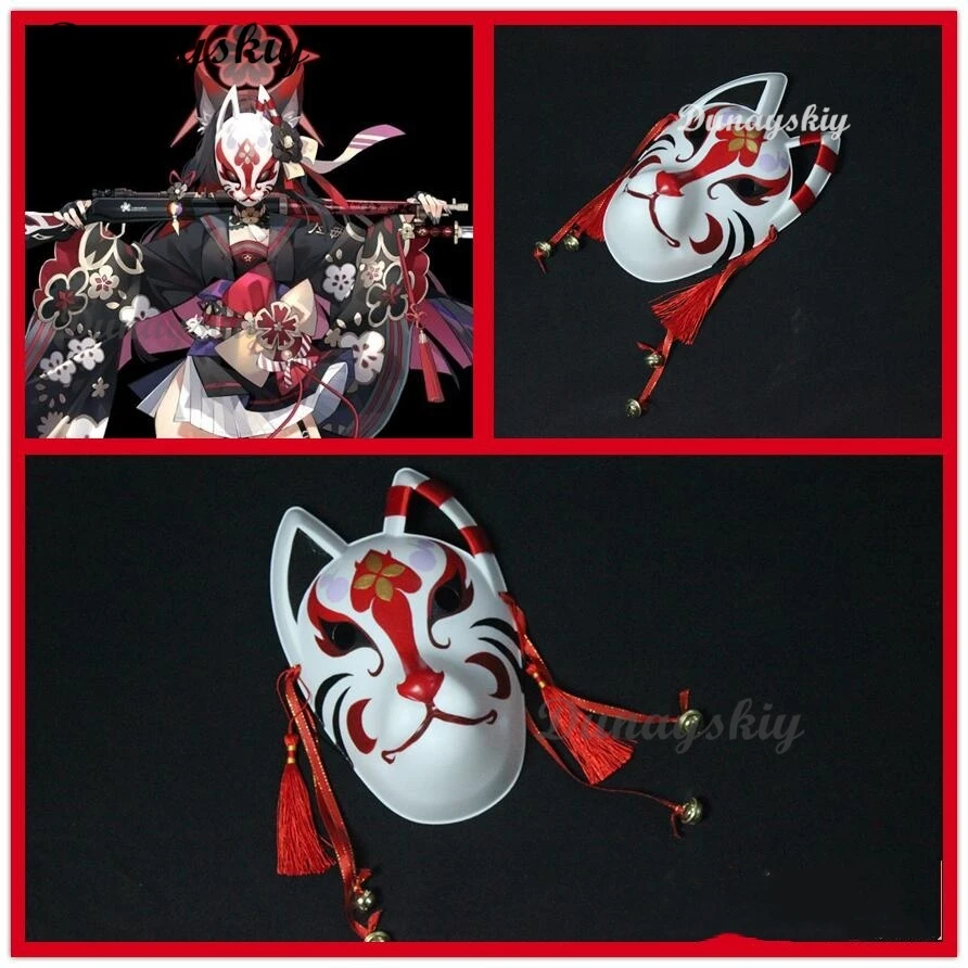 Аниме Синий Архив Косака Вакамо Косплей Ручная Работа Маска Для Лица Реквизит