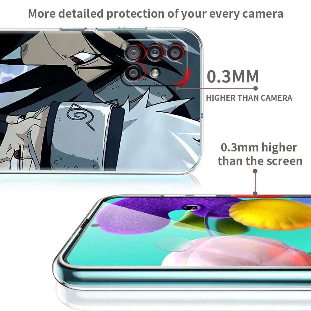 Крутой чехол Какаси из аниме Наруто для Samsung Galaxy A12 A52 A51 A32 5G A21s A02s A31 A72 A11 A22 4G