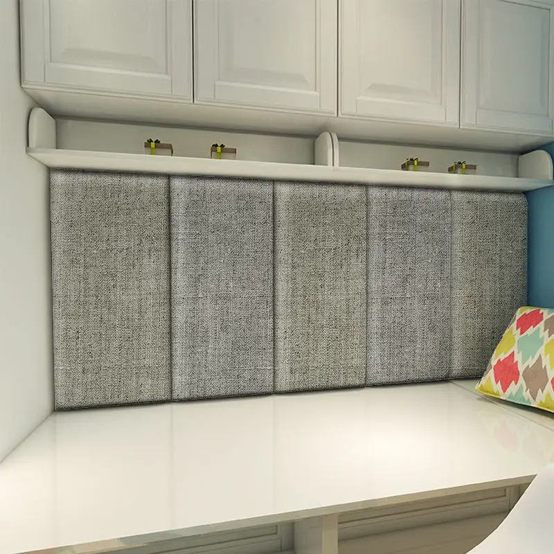 Головная доска кровати Декор спальни Эстетическая головная доска Татами 3D настенные наклейки Декоративные подголовники Cabecero Cama 135 Tete De Lit.