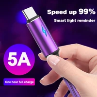 breathing light micro usb mobile phone data cable lengthened led cable mobile phone fast charging for sumsung huawei p40
