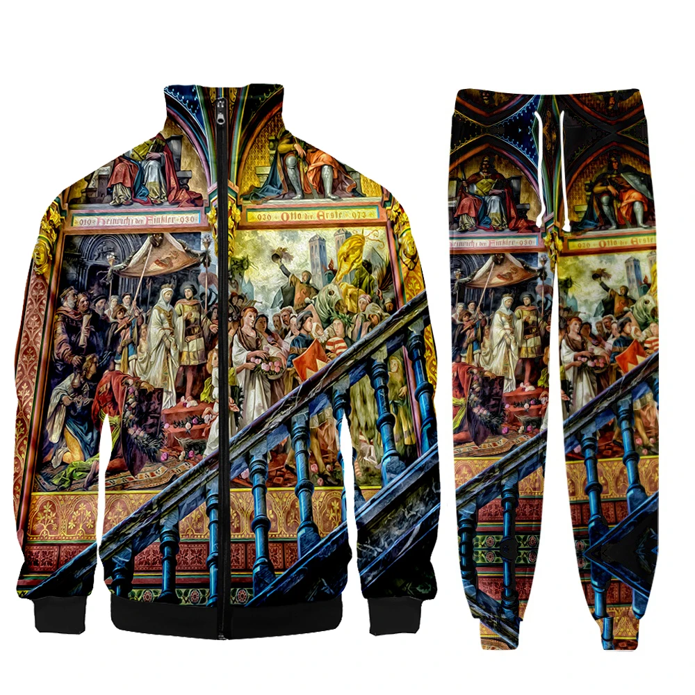 Архитектурная церковь роскошный повседневный костюм из двух предметов куртка с