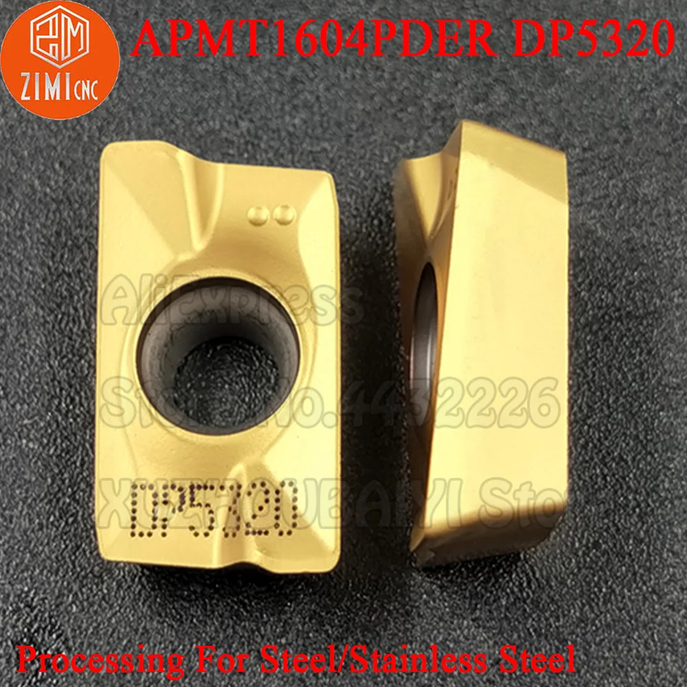 

10pcs APMT1604PDER DP5320 APMT1604PDER APMT1604 PDER APMT 1604 Carbide Milling Inserts Turning Tools CNC Cutter Mill Blade