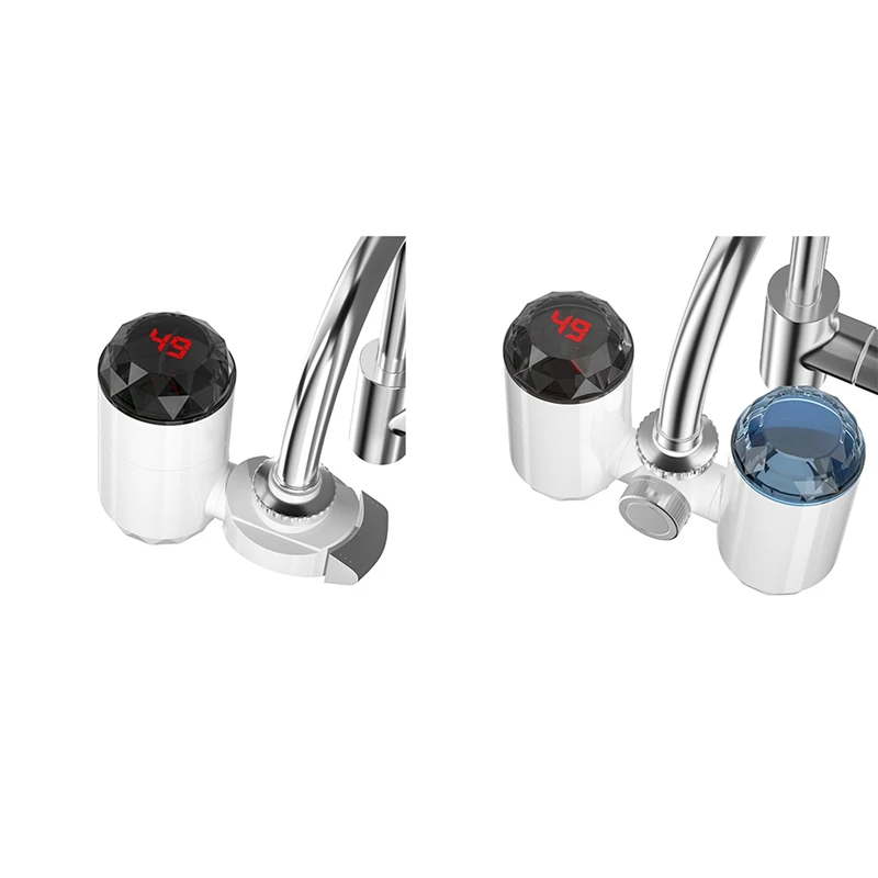 

Electric Water Heater With Temperature Display For Kitchen Instant Heating Faucet Heater Tankless Water Heater EU Plug