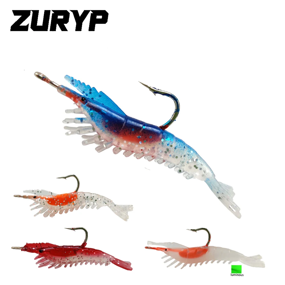 

Светящиеся крепления зурип 4 шт./пакет 6 см 3 г, имитация бриллиантов, мягкие рыболовные приманки, снасти для ловли окуня, морской рыбалки