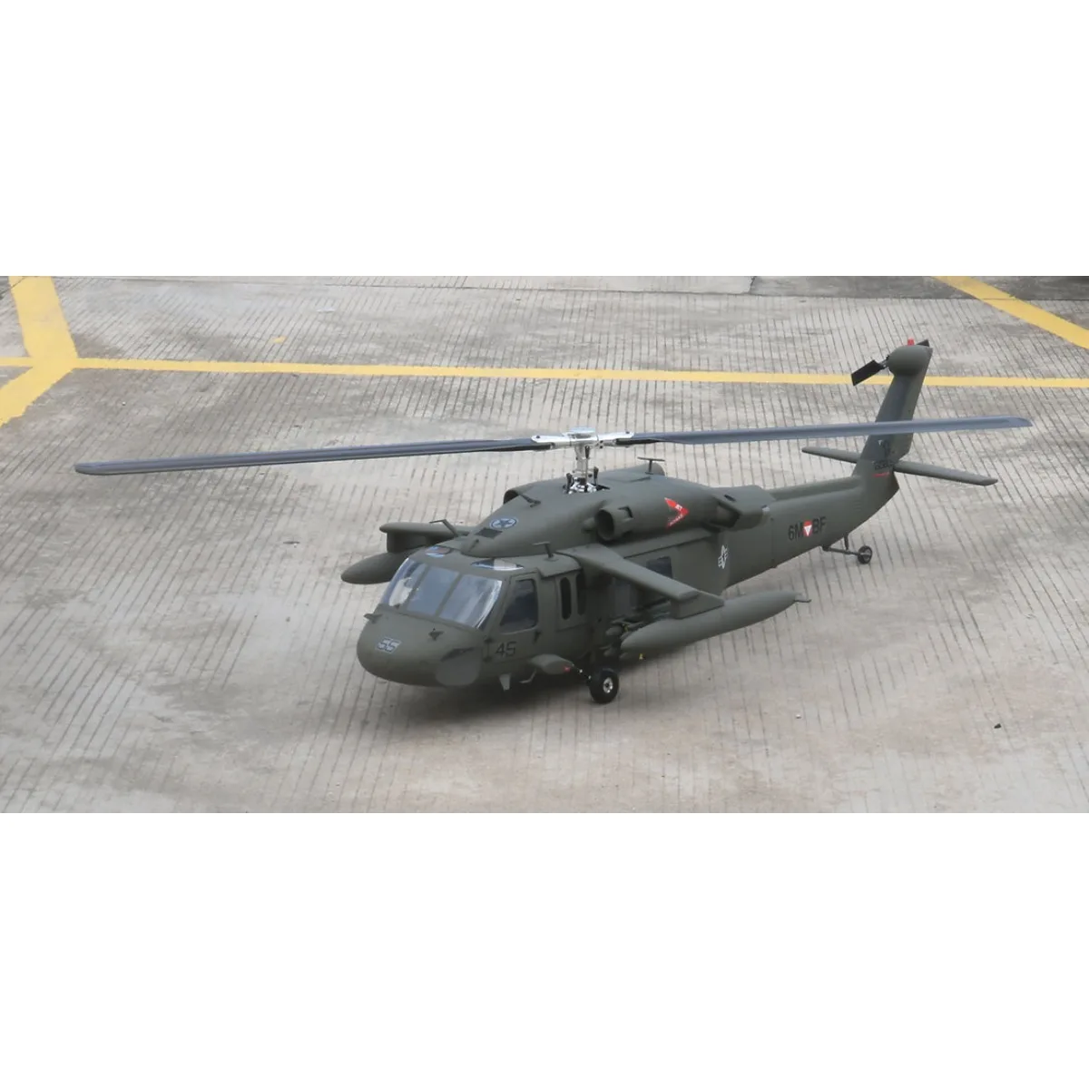 Фото Корпус вертолета ROBAN 600 Size HH-60 Black Hawk из стекловолокна для моделей вертолетов 600 размера №3