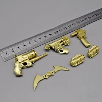 hottoys ht 16 vgm26 the dark knight gold bat weapon pistol model pvc material fit 12 figure scene component